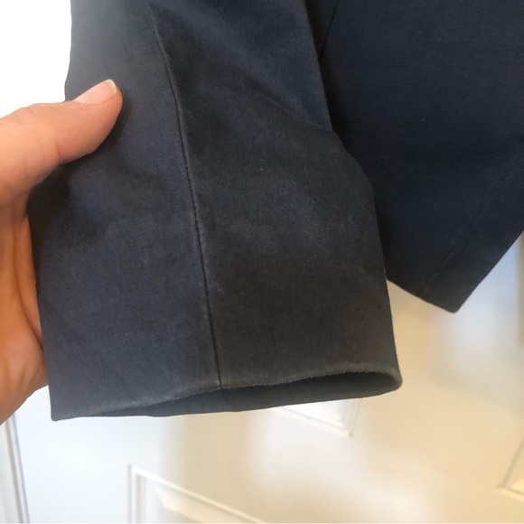 WOMENS THEORY BLACK LANISO FOSTERED ASYMMETRICAL ZIP BLAZER SZ 6 - Picture 5 of 10